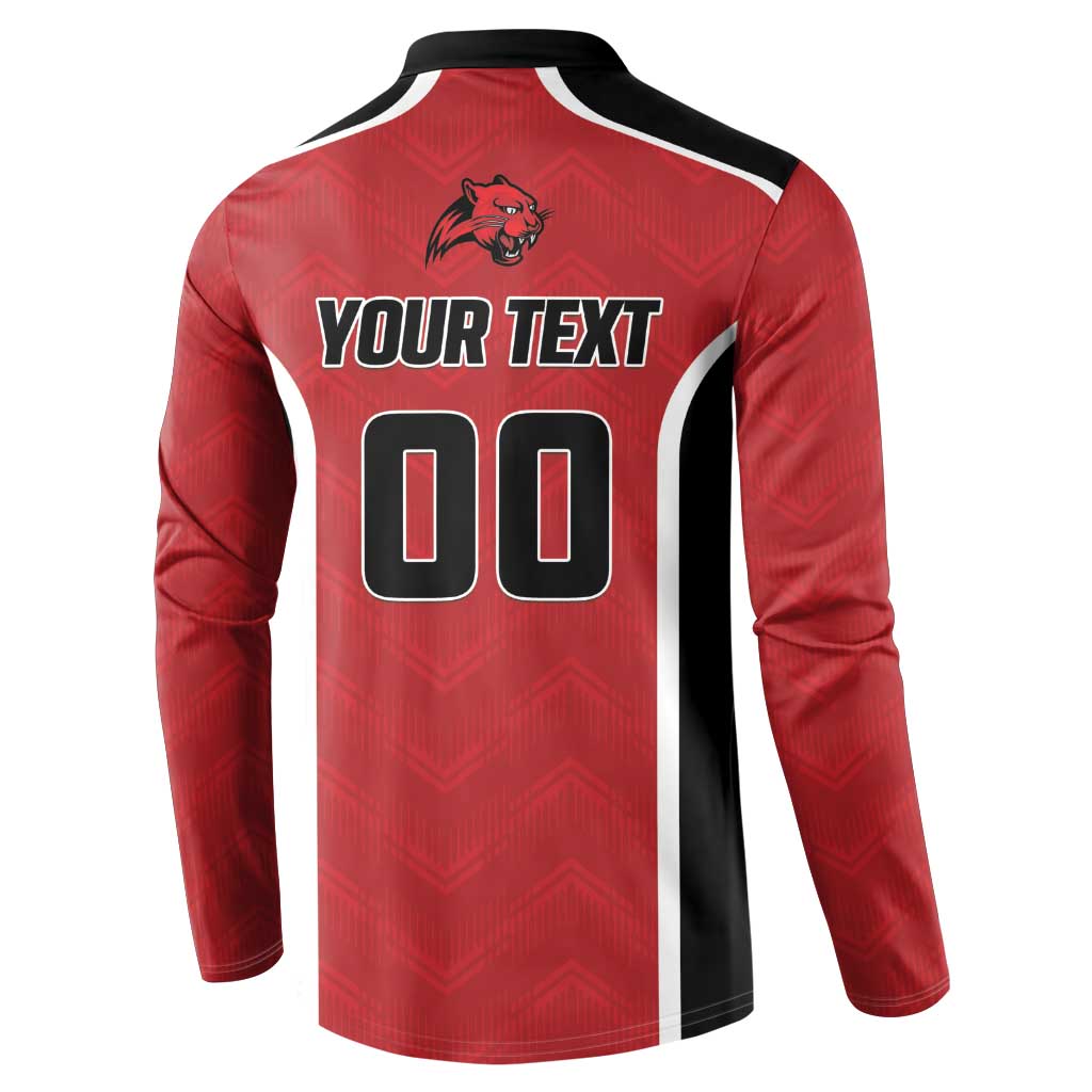 Panteras Guatemala Rugby Custom Button Sweatshirt Siempre Fuertes Siempre Panteras - Wonder Print Shop