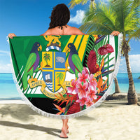 Dominica Independence Day Beach Blanket Tropical Bouquets