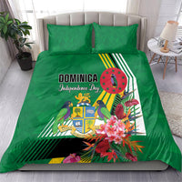 Dominica Independence Day Bedding Set Tropical Bouquets