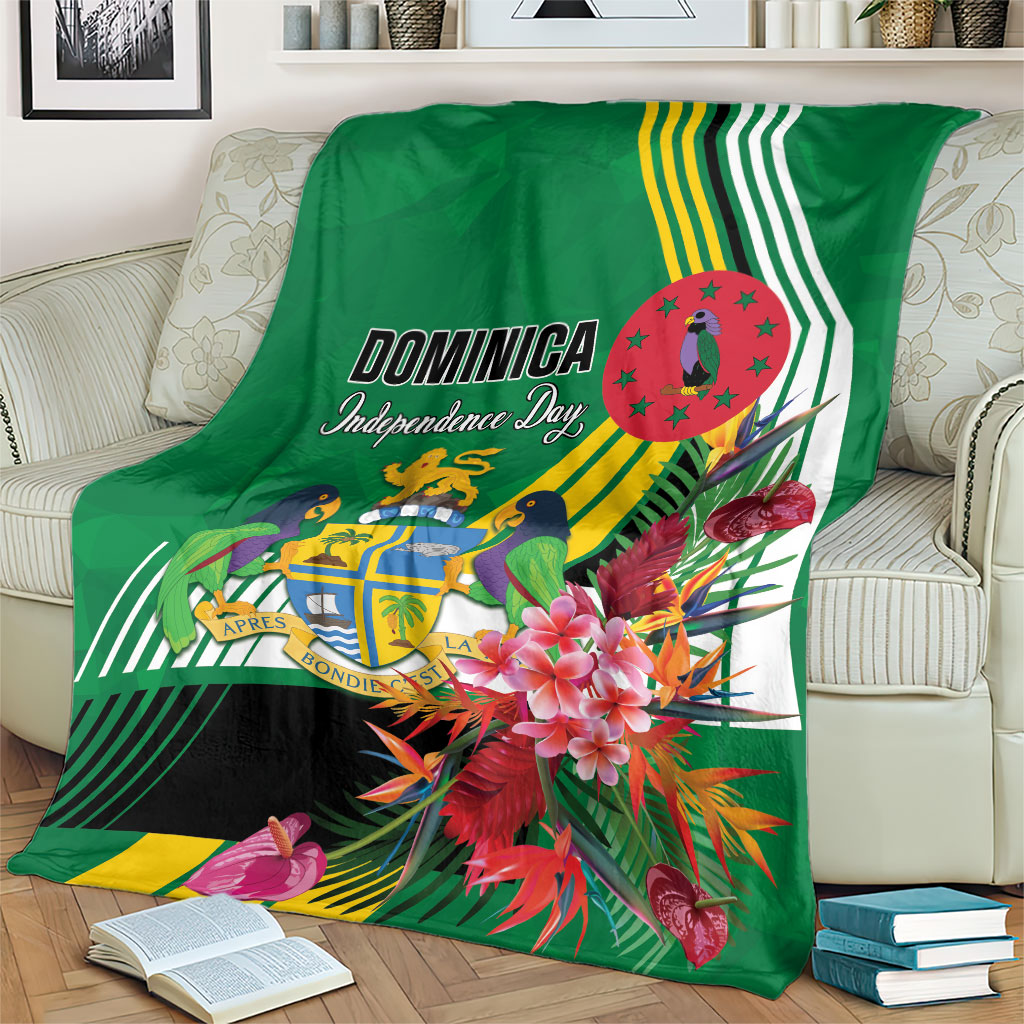 Dominica Independence Day Blanket Tropical Bouquets