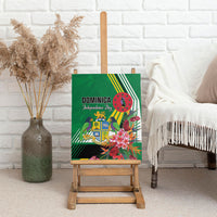Dominica Independence Day Canvas Wall Art Tropical Bouquets