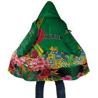 Personalized Dominica Independence Day Cloak Tropical Bouquets
