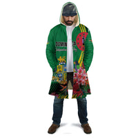 Personalized Dominica Independence Day Cloak Tropical Bouquets