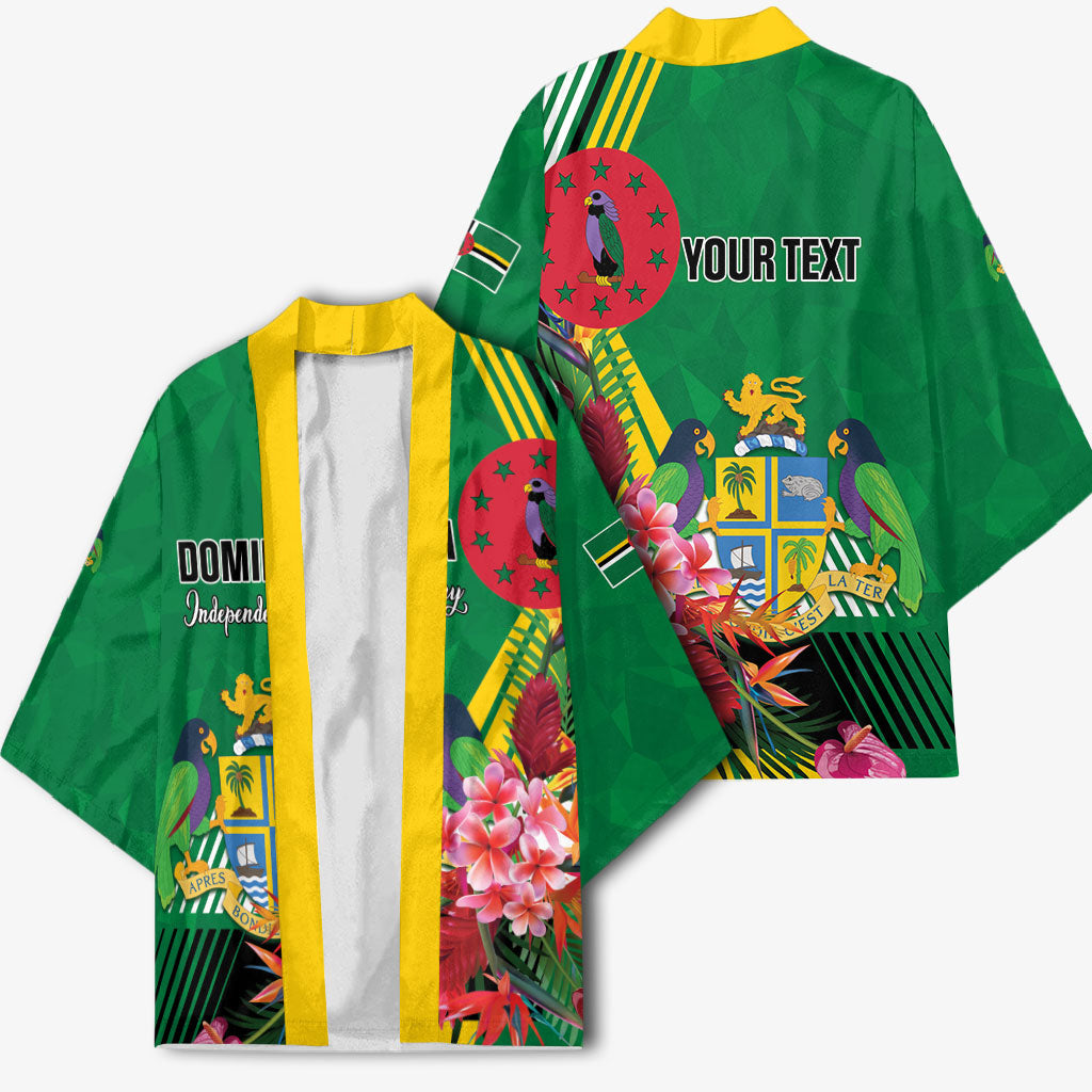 Personalized Dominica Independence Day Kimono Tropical Bouquets