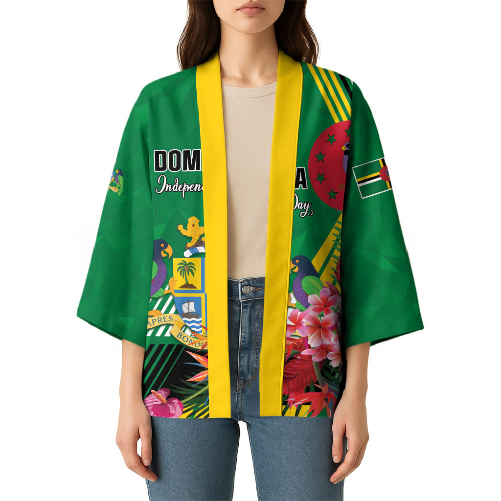 Personalized Dominica Independence Day Kimono Tropical Bouquets