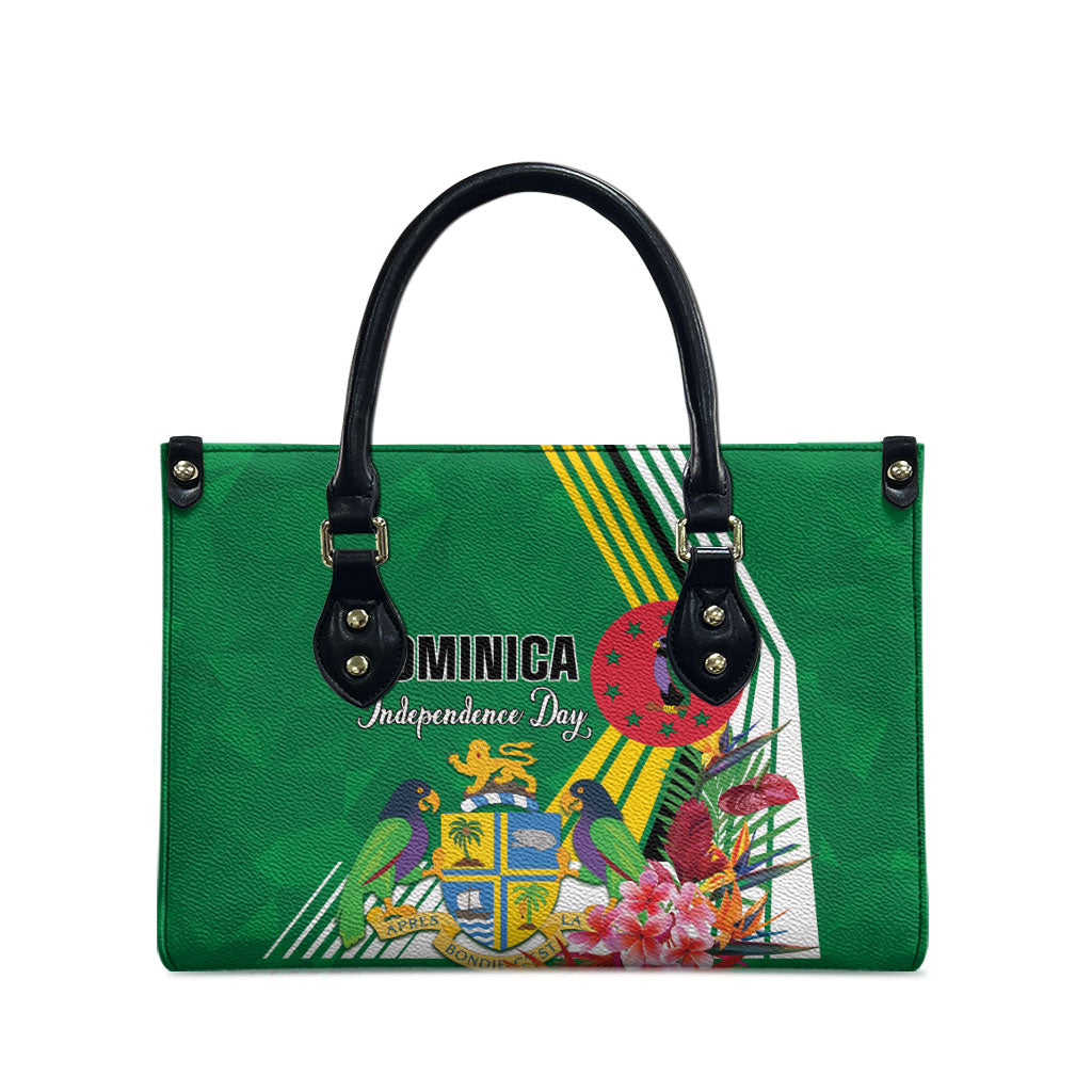 Dominica Independence Day Leather Bag Tropical Bouquets