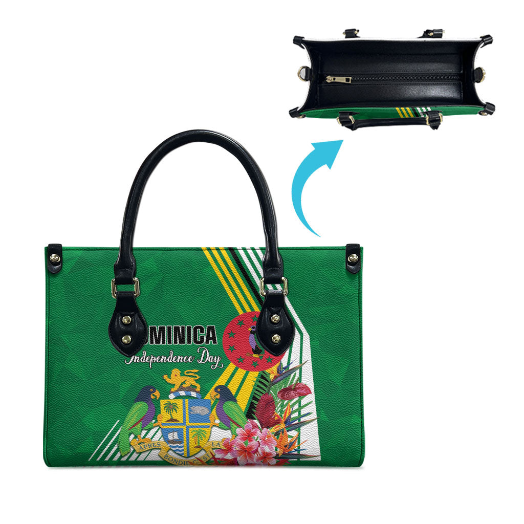 Dominica Independence Day Leather Bag Tropical Bouquets