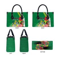 Dominica Independence Day Leather Bag Tropical Bouquets
