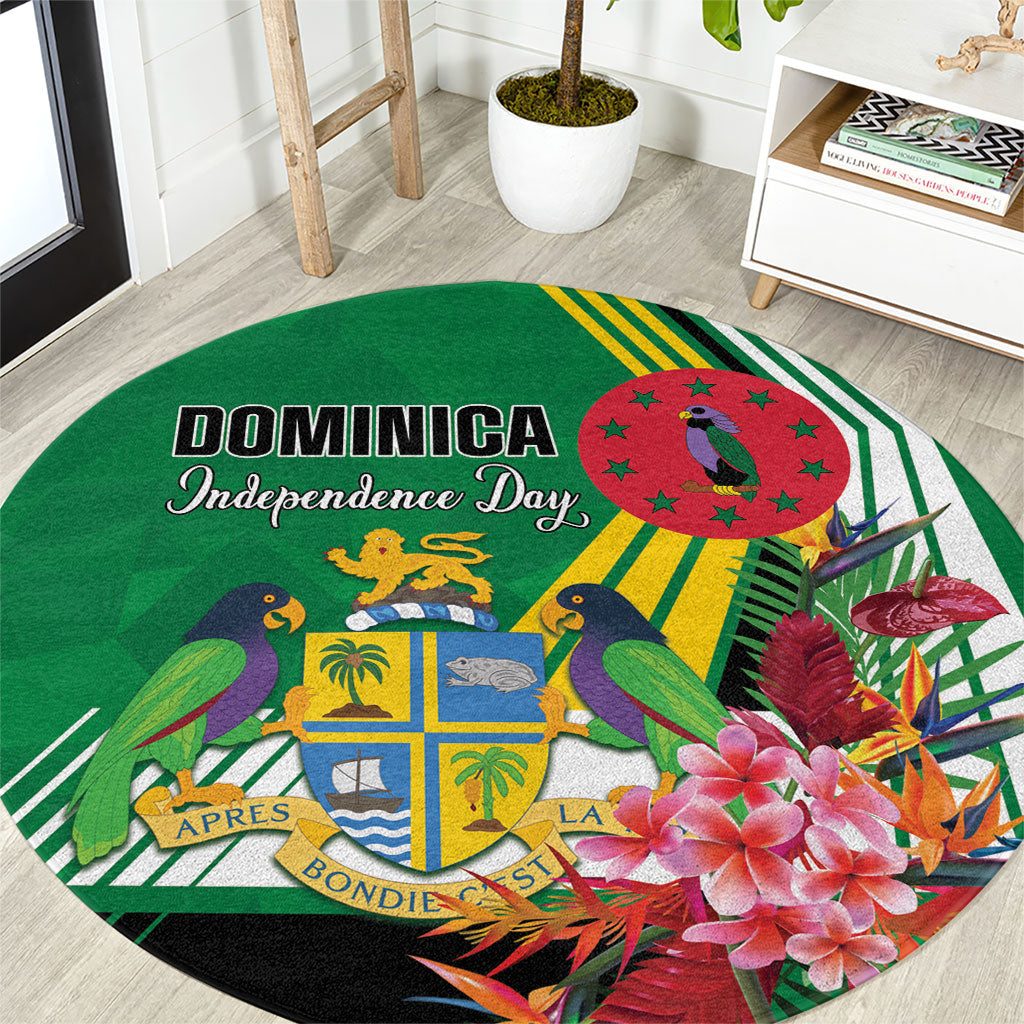 Dominica Independence Day Round Carpet Tropical Bouquets