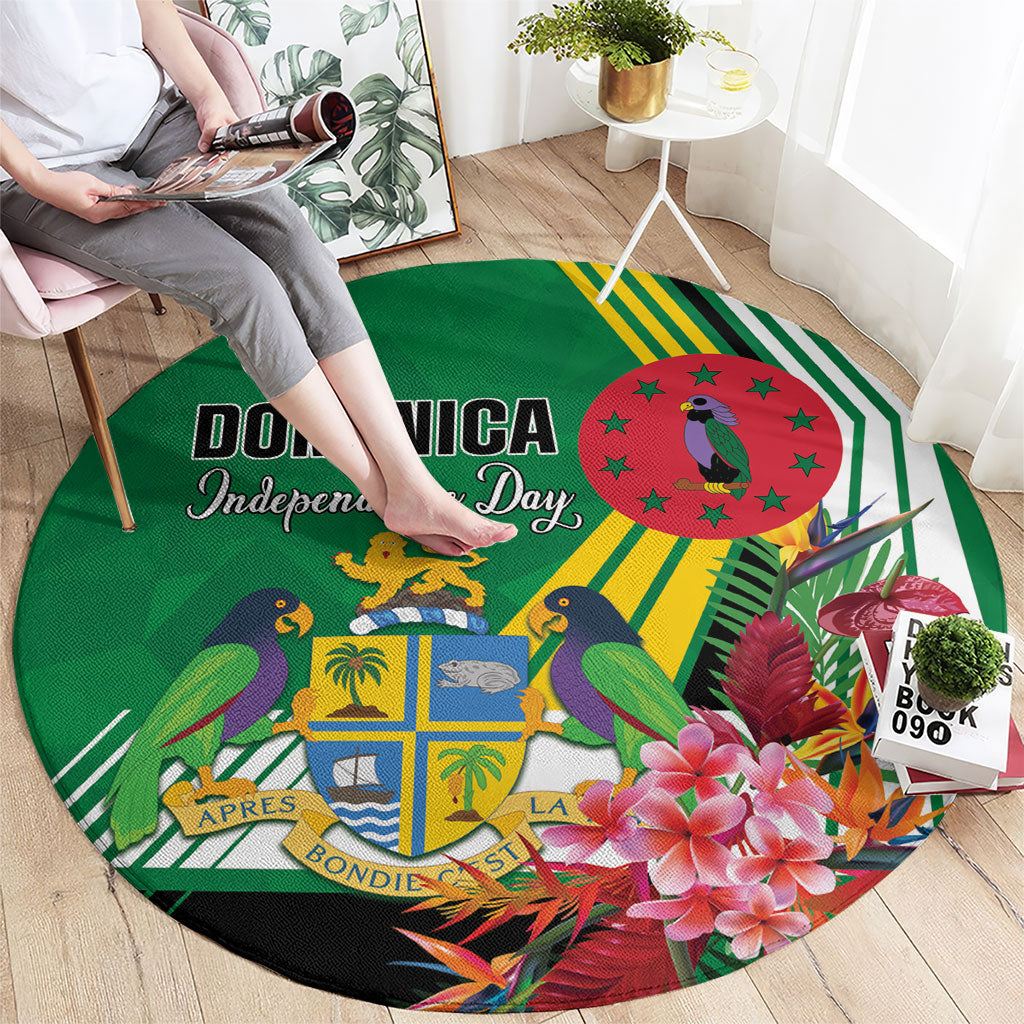 Dominica Independence Day Round Carpet Tropical Bouquets