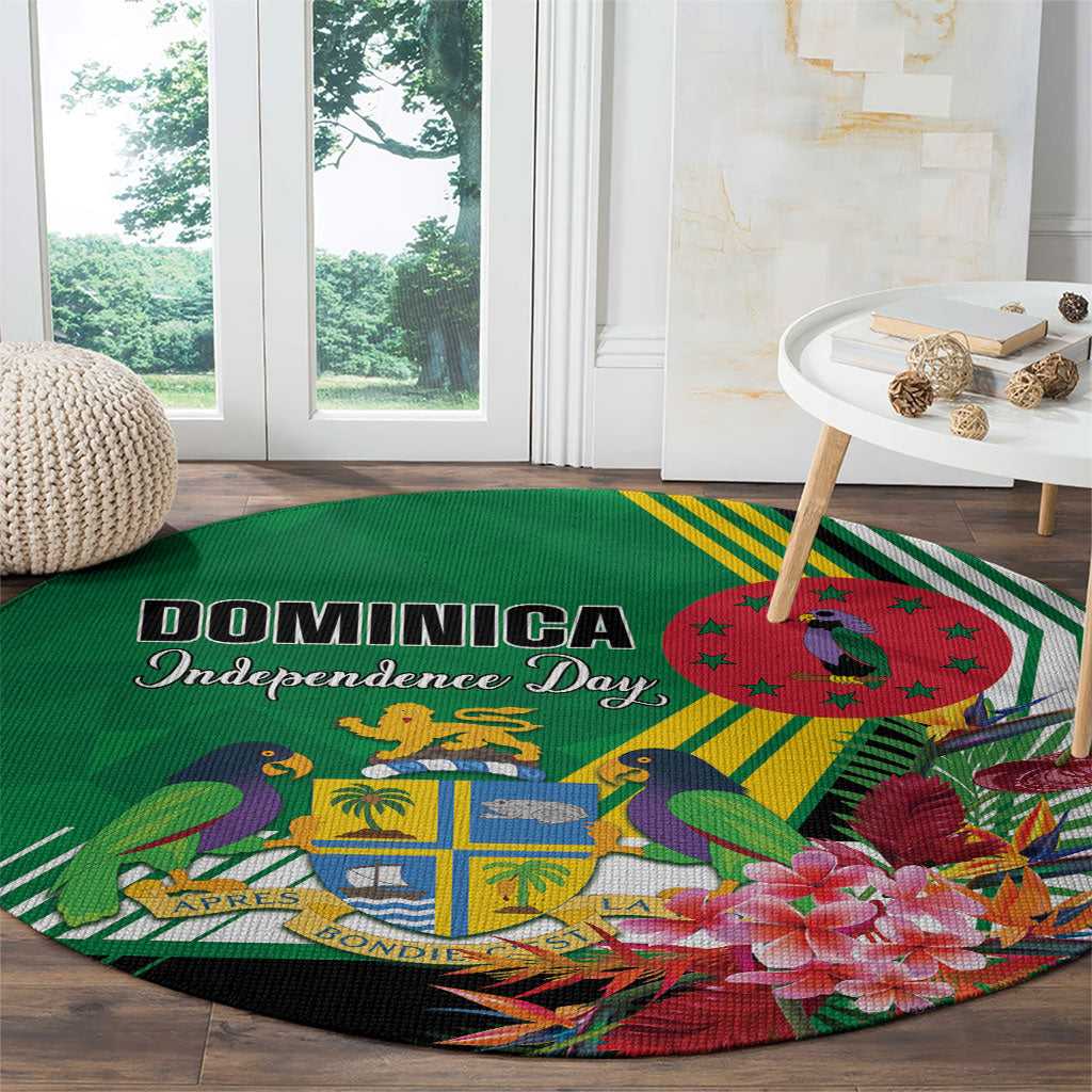 Dominica Independence Day Round Carpet Tropical Bouquets
