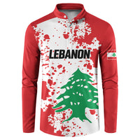 Personalized Lebanese Independence Day Button Sweatshirt Lebanon Tree Symbol