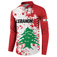 Personalized Lebanese Independence Day Button Sweatshirt Lebanon Tree Symbol