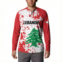 Personalized Lebanese Independence Day Button Sweatshirt Lebanon Tree Symbol