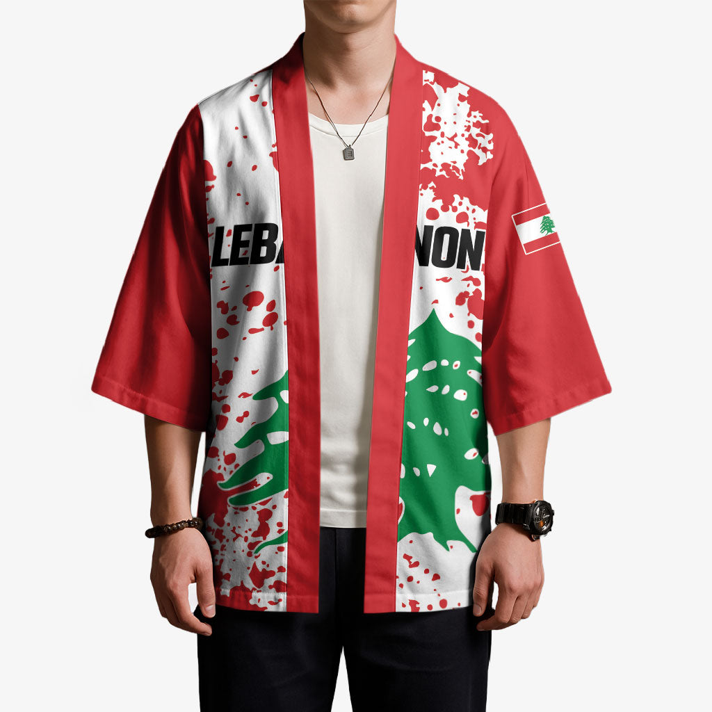 Personalized Lebanese Independence Day Kimono Lebanon Tree Symbol