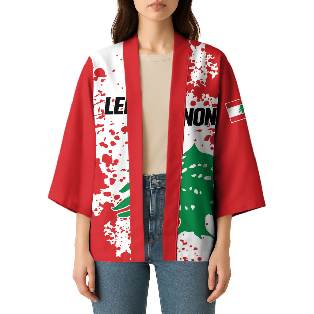 Personalized Lebanese Independence Day Kimono Lebanon Tree Symbol