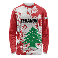 Personalized Lebanese Independence Day Long Sleeve Shirt Lebanon Tree Symbol