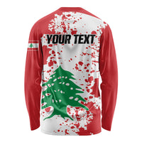 Personalized Lebanese Independence Day Long Sleeve Shirt Lebanon Tree Symbol