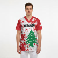 Personalized Lebanese Independence Day Scrub Top Lebanon Tree Symbol