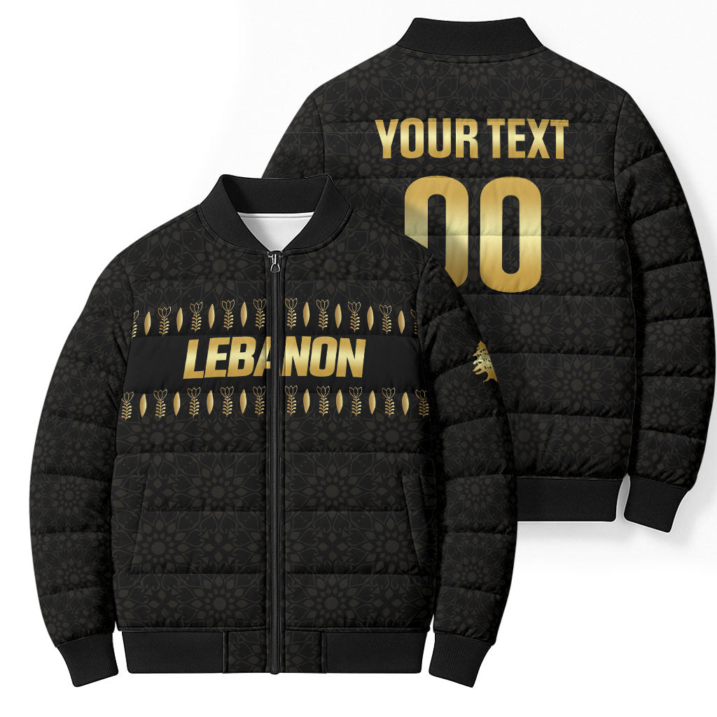 Custom Lebanon Football Bomber Puffer Jacket Luxury Version