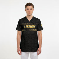 Custom Lebanon Football Scrub Top Luxury Version