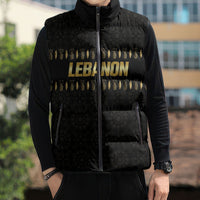 Custom Lebanon Football Sleeveless Puffer Jacket Luxury Version