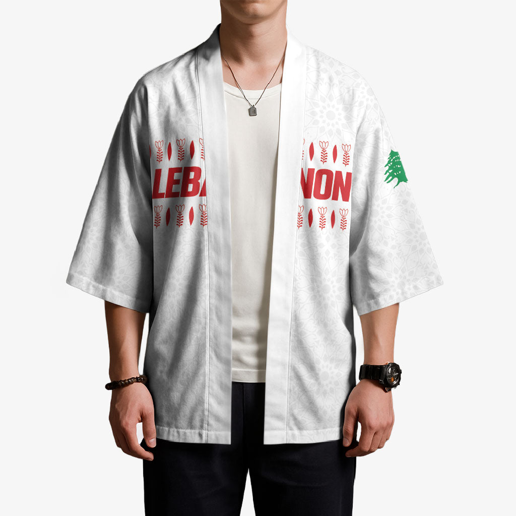 Custom Lebanon Football Kimono White Version