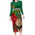 Morocco Independence Day Family Matching Long Sleeve Bodycon Dress and Hawaiian Shirt Barbary Lion With Moussier Redstart - Wonder Print Shop