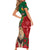 Morocco Independence Day Family Matching Short Sleeve Bodycon Dress and Hawaiian Shirt Barbary Lion With Moussier Redstart - Wonder Print Shop