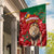 Morocco Independence Day Garden Flag Barbary Lion With Moussier Redstart - Wonder Print Shop