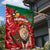 Morocco Independence Day Garden Flag Barbary Lion With Moussier Redstart - Wonder Print Shop