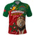 Morocco Independence Day Polo Shirt Barbary Lion With Moussier Redstart - Wonder Print Shop