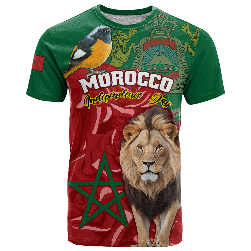 morocco-independence-day-t-shirt-barbary-lion-with-moussier-redstart