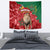 morocco-independence-day-tapestry-barbary-lion-with-moussier-redstart