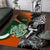 New Zealand and Ireland Rugby Area Rug Silver Fern With Shamrock 2023 World Cup - Wonder Print Shop