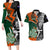 New Zealand and Ireland Rugby Couples Matching Long Sleeve Bodycon Dress and Hawaiian Shirt Silver Fern With Shamrock 2023 World Cup - Wonder Print Shop