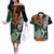 New Zealand and Ireland Rugby Couples Matching Off The Shoulder Long Sleeve Dress and Hawaiian Shirt Silver Fern With Shamrock 2023 World Cup - Wonder Print Shop