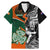 New Zealand and Ireland Rugby Family Matching Mermaid Dress and Hawaiian Shirt Silver Fern With Shamrock 2023 World Cup - Wonder Print Shop