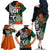 New Zealand and Ireland Rugby Family Matching Off Shoulder Long Sleeve Dress and Hawaiian Shirt Silver Fern With Shamrock 2023 World Cup - Wonder Print Shop