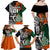 New Zealand and Ireland Rugby Family Matching Off Shoulder Maxi Dress and Hawaiian Shirt Silver Fern With Shamrock 2023 World Cup - Wonder Print Shop