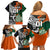 New Zealand and Ireland Rugby Family Matching Off Shoulder Short Dress and Hawaiian Shirt Silver Fern With Shamrock 2023 World Cup - Wonder Print Shop