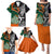 New Zealand and Ireland Rugby Family Matching Puletasi Dress and Hawaiian Shirt Silver Fern With Shamrock 2023 World Cup - Wonder Print Shop