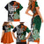 New Zealand and Ireland Rugby Family Matching Short Sleeve Bodycon Dress and Hawaiian Shirt Silver Fern With Shamrock 2023 World Cup - Wonder Print Shop