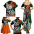 New Zealand and Ireland Rugby Family Matching Summer Maxi Dress and Hawaiian Shirt Silver Fern With Shamrock 2023 World Cup - Wonder Print Shop