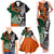 New Zealand and Ireland Rugby Family Matching Tank Maxi Dress and Hawaiian Shirt Silver Fern With Shamrock 2023 World Cup - Wonder Print Shop