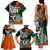 New Zealand and Ireland Rugby Family Matching Tank Maxi Dress and Hawaiian Shirt Silver Fern With Shamrock 2023 World Cup - Wonder Print Shop