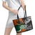 New Zealand and Ireland Rugby Leather Tote Bag Silver Fern With Shamrock 2023 World Cup - Wonder Print Shop