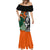 New Zealand and Ireland Rugby Mermaid Dress Silver Fern With Shamrock 2023 World Cup - Wonder Print Shop