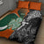 New Zealand and Ireland Rugby Quilt Bed Set Silver Fern With Shamrock 2023 World Cup - Wonder Print Shop