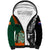 New Zealand and Ireland Rugby Sherpa Hoodie Silver Fern With Shamrock 2023 World Cup - Wonder Print Shop